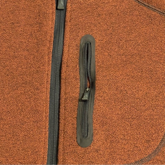 Columbia Titanium Sweater Men Medium Brown Full Zip Up Outdoors Casual Solid - Picture 8 of 12